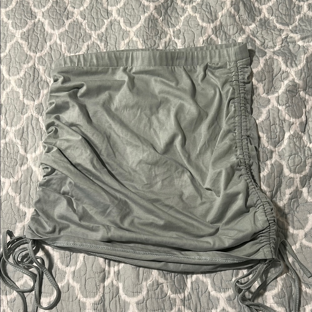 Light Green Ruched Skirt